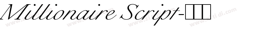 Millionaire Script字体转换